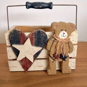 Adorable Rustic Wood Pen/Pencil Holder